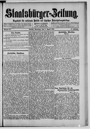 Staatsbürger-Zeitung vom 09.04.1911