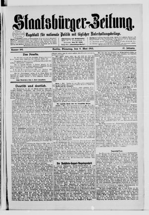 Staatsbürger-Zeitung vom 02.05.1911