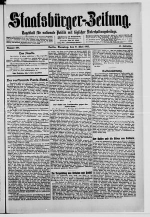 Staatsbürger-Zeitung vom 09.05.1911
