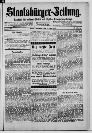 Staatsbürger-Zeitung vom 10.05.1911