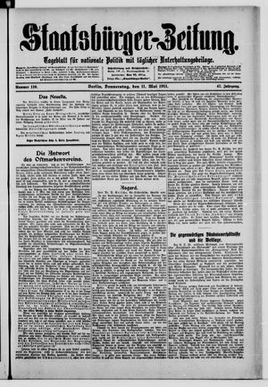 Staatsbürger-Zeitung vom 11.05.1911