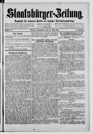 Staatsbürger-Zeitung vom 20.05.1911