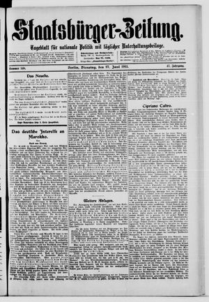 Staatsbürger-Zeitung vom 27.06.1911