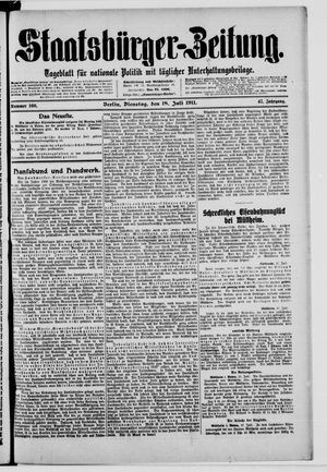 Staatsbürger-Zeitung vom 18.07.1911