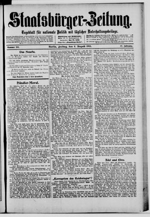 Staatsbürger-Zeitung vom 04.08.1911