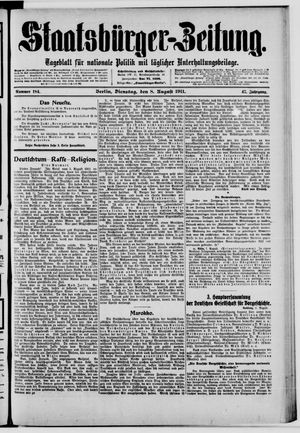 Staatsbürger-Zeitung vom 08.08.1911