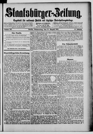 Staatsbürger-Zeitung vom 17.08.1911