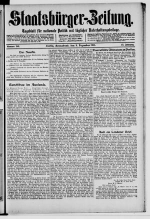 Staatsbürger-Zeitung vom 02.12.1911