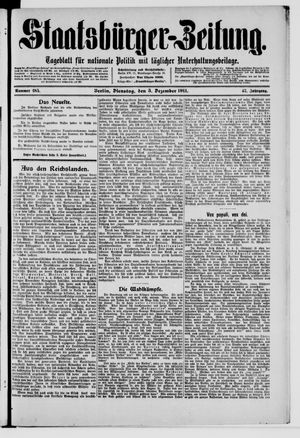 Staatsbürger-Zeitung vom 05.12.1911