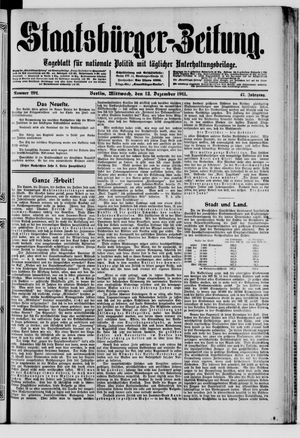 Staatsbürger-Zeitung vom 13.12.1911