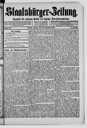 Staatsbürger-Zeitung vom 29.12.1911