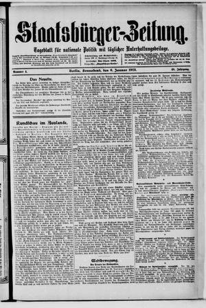 Staatsbürger-Zeitung on Jan 6, 1912