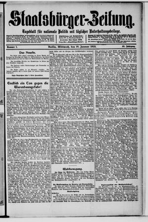 Staatsbürger-Zeitung on Jan 10, 1912