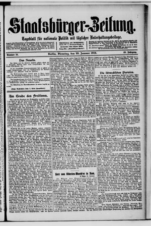 Staatsbürger-Zeitung vom 23.01.1912