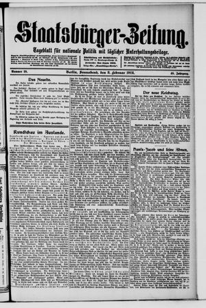 Staatsbürger-Zeitung vom 03.02.1912