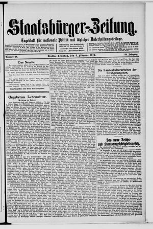 Staatsbürger-Zeitung vom 04.02.1912