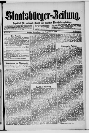 Staatsbürger-Zeitung vom 10.02.1912