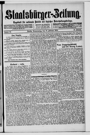 Staatsbürger-Zeitung vom 15.02.1912