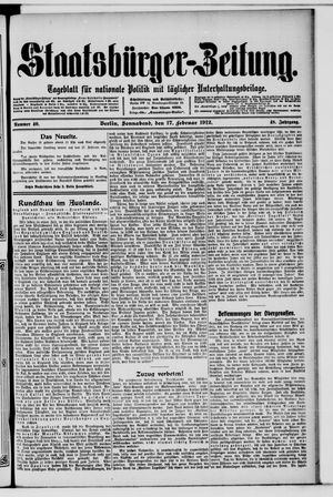 Staatsbürger-Zeitung on Feb 17, 1912