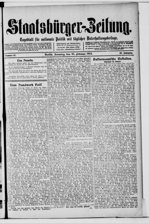 Staatsbürger-Zeitung vom 25.02.1912