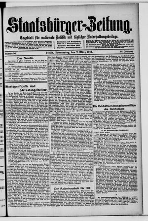 Staatsbürger-Zeitung vom 07.03.1912