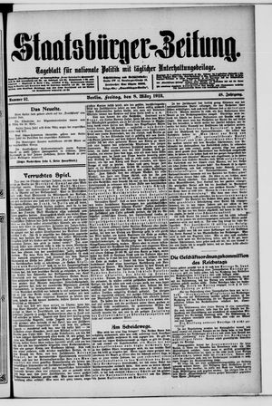 Staatsbürger-Zeitung on Mar 8, 1912