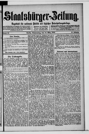 Staatsbürger-Zeitung on Mar 14, 1912