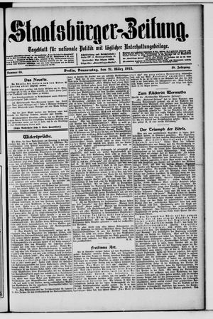 Staatsbürger-Zeitung vom 21.03.1912