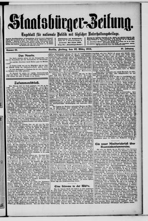 Staatsbürger-Zeitung on Mar 22, 1912
