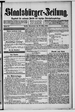 Staatsbürger-Zeitung on Mar 23, 1912
