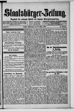 Staatsbürger-Zeitung vom 27.03.1912