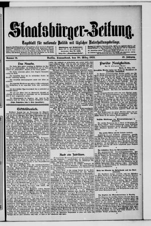 Staatsbürger-Zeitung vom 30.03.1912