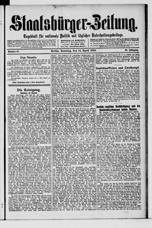 Staatsbürger-Zeitung vom 14.04.1912