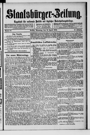 Staatsbürger-Zeitung vom 16.04.1912