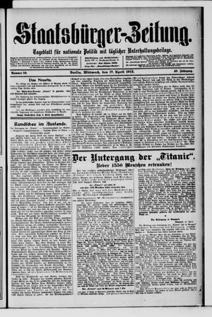 Staatsbürger-Zeitung vom 17.04.1912