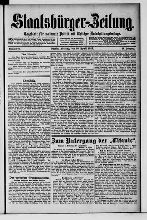 Staatsbürger-Zeitung vom 19.04.1912