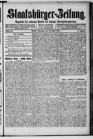 Staatsbürger-Zeitung vom 23.04.1912