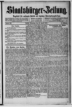 Staatsbürger-Zeitung on Apr 30, 1912