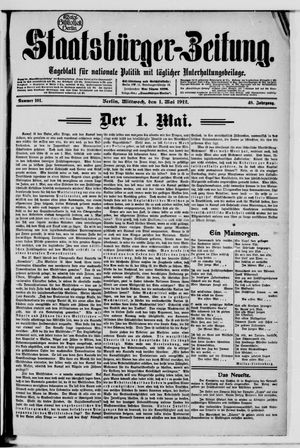 Staatsbürger-Zeitung vom 01.05.1912