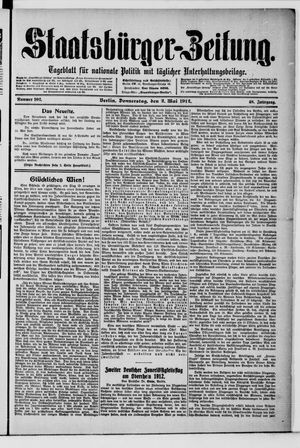 Staatsbürger-Zeitung vom 02.05.1912