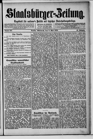 Staatsbürger-Zeitung vom 08.05.1912