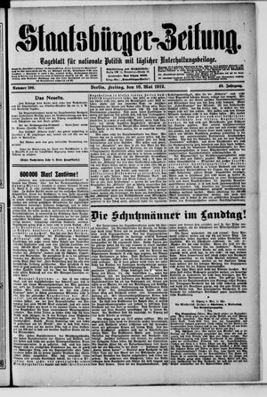Staatsbürger-Zeitung on May 10, 1912