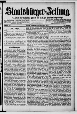 Staatsbürger-Zeitung vom 14.05.1912