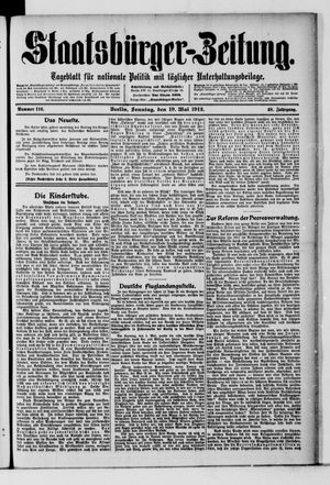 Staatsbürger-Zeitung vom 19.05.1912