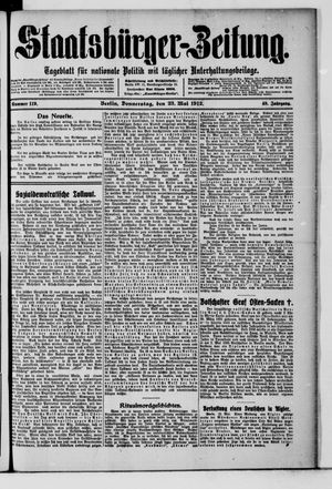 Staatsbürger-Zeitung vom 23.05.1912