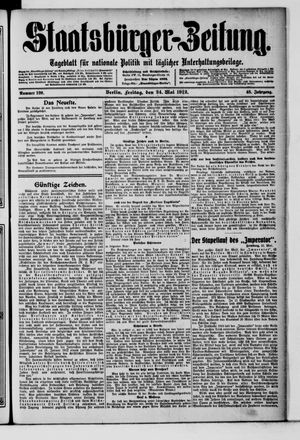 Staatsbürger-Zeitung vom 24.05.1912