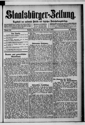 Staatsbürger-Zeitung vom 15.06.1912