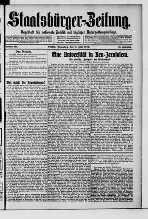 Staatsbürger-Zeitung vom 09.07.1912