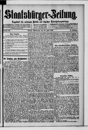 Staatsbürger-Zeitung vom 10.07.1912