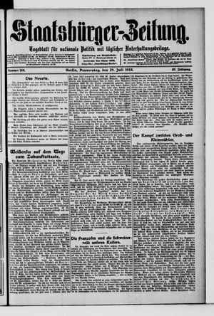 Staatsbürger-Zeitung vom 18.07.1912